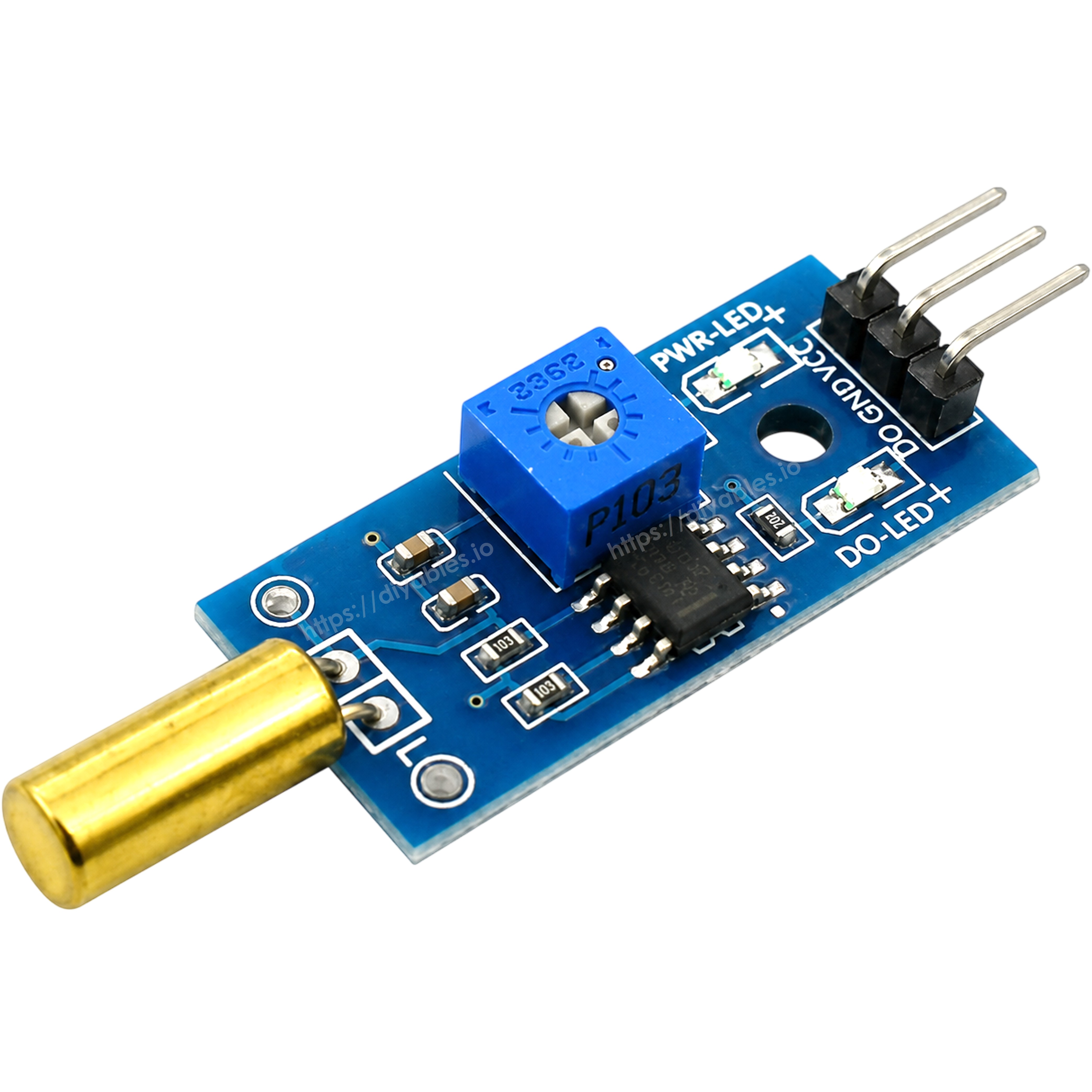 SW520D tilt angle sensor module ball switch LM393 for Arduino ESP32 ESP8266 Raspberry Pi 5 pack