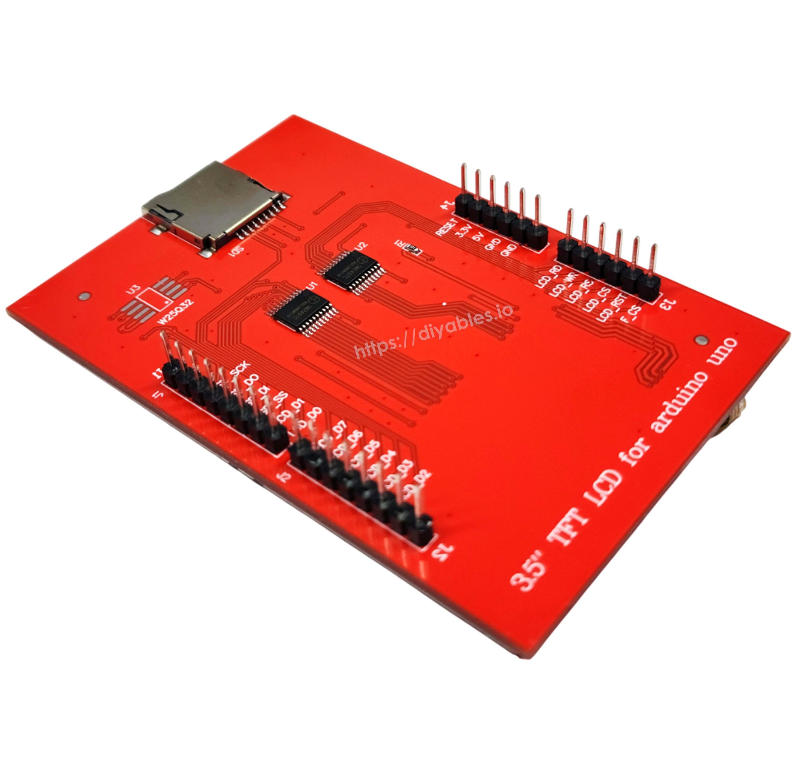 Interactive color touch screen shield for Arduino GUI and control systems