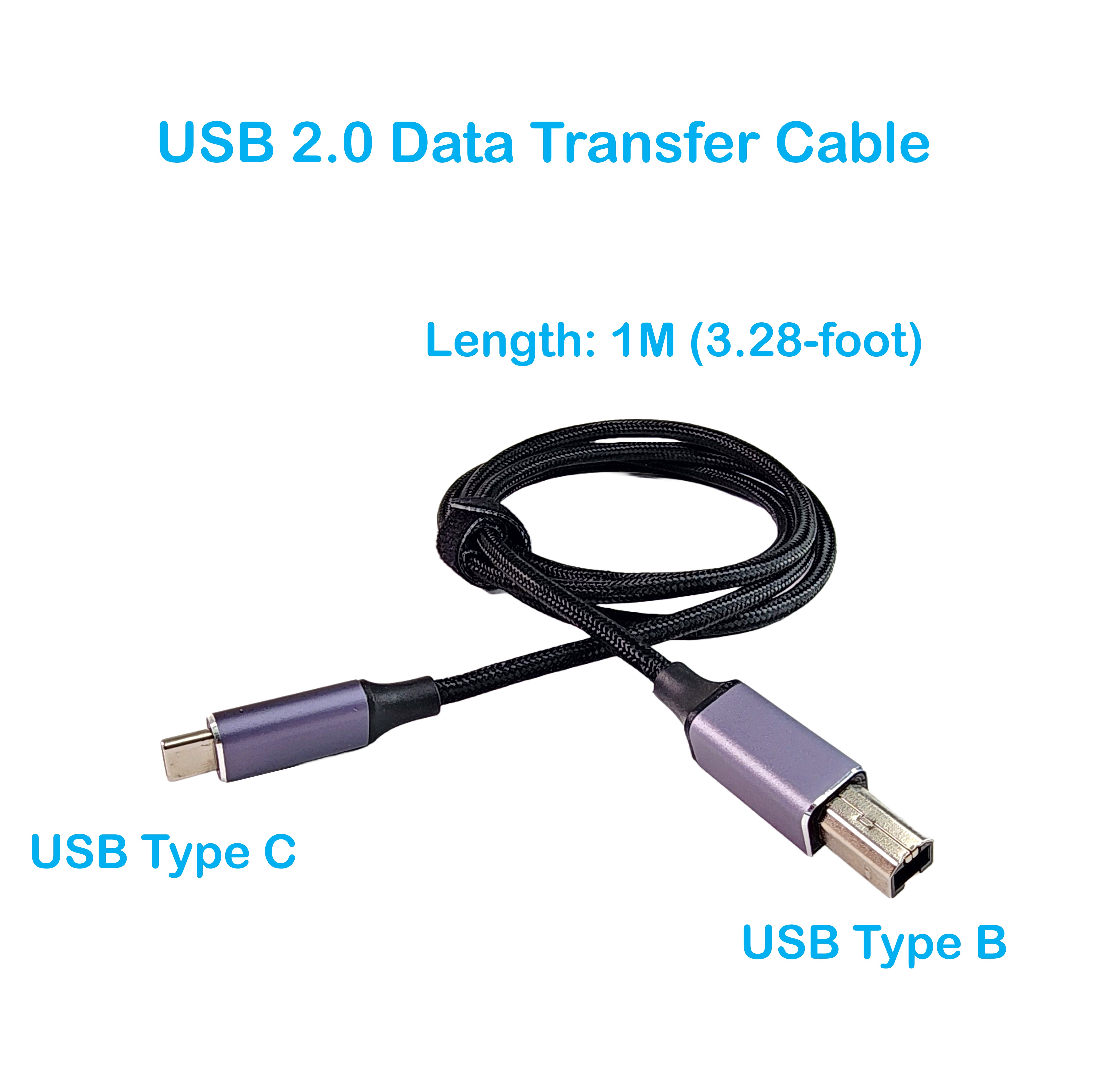 USB-C to USB-B Cable